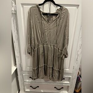 Olive color dress